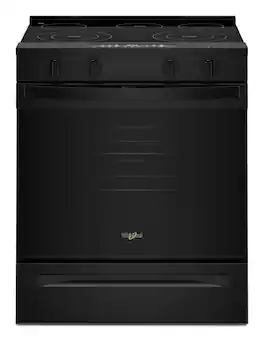 Whirlpool - 30 in. Wide 5 elements 5.3 cu. ft. Slide-In Electric Range with No Preheat and Slow Cook Modes - Black