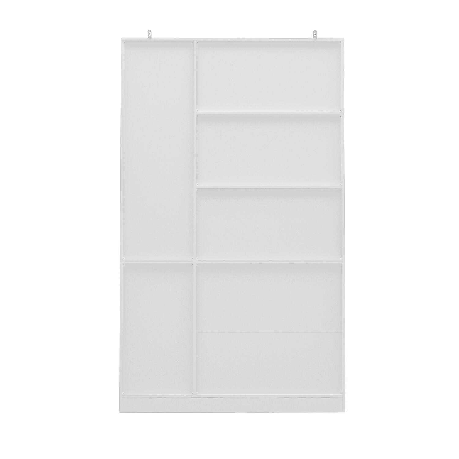 Back. Famapy - Famapy Tempered Glass - Door Buffet: Stylish Storage for Organized Living - White.