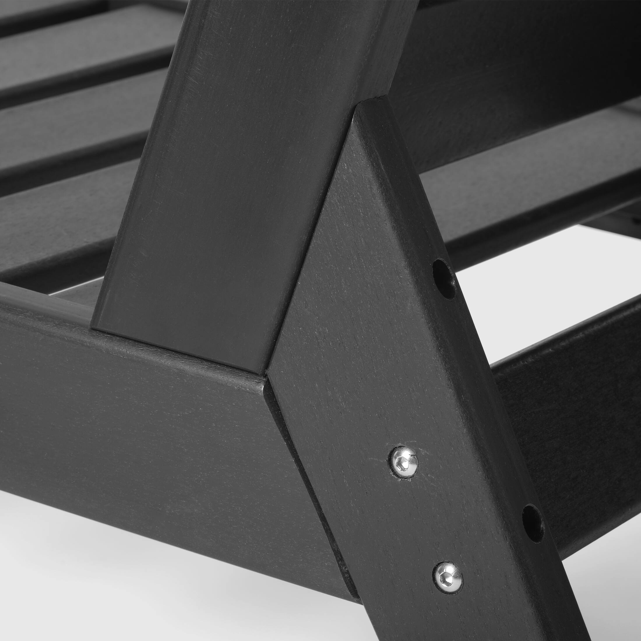 Alt View 4. WestinTrends - WestinTrends Avalon Outdoor Patio HDPE Deep Seating Sectional Loveseat - Black.