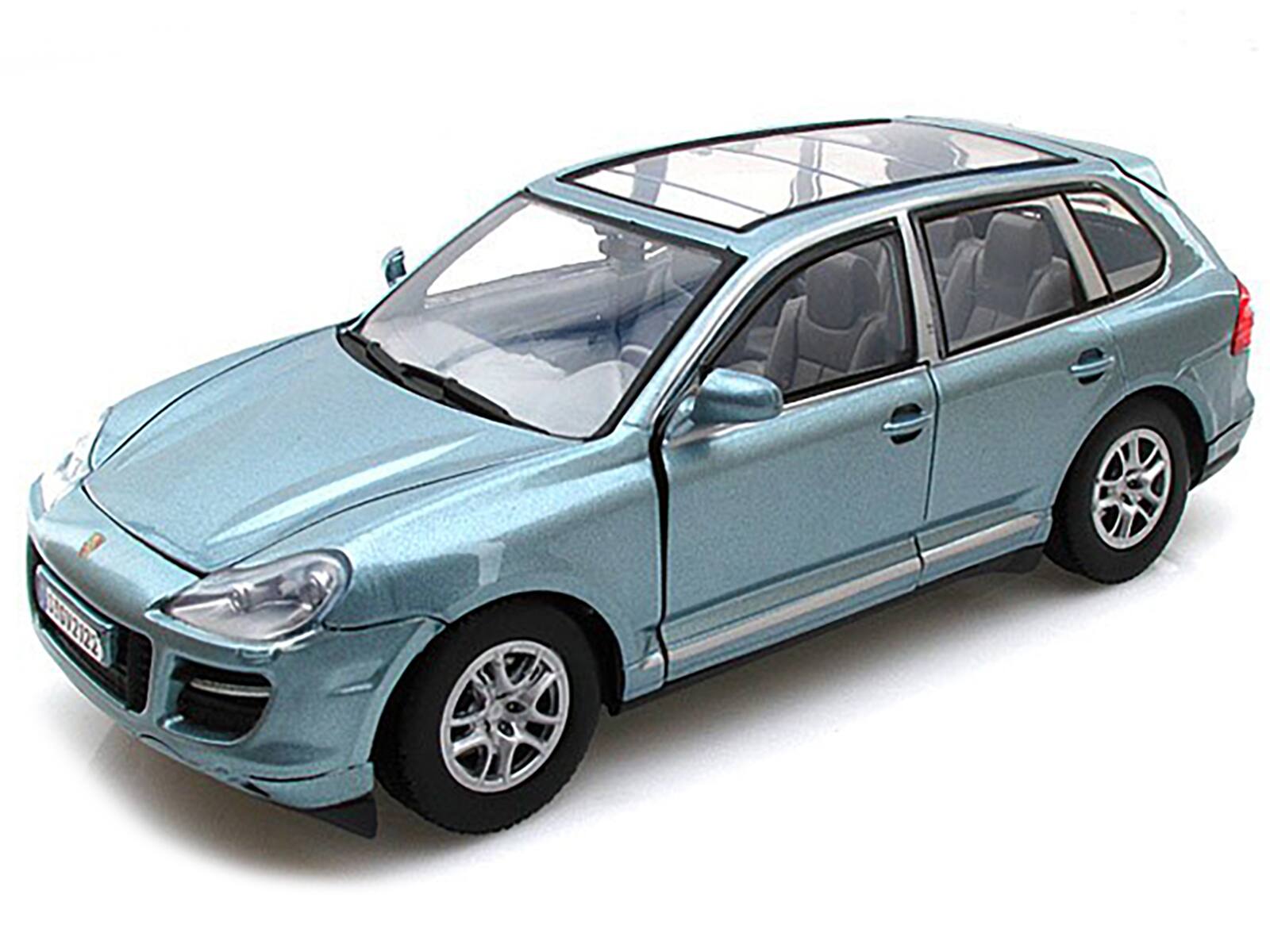 Alt View 1. Motormax - Porsche Cayenne Turbo Grey 1/24 Diecast Car Model by Motormax.