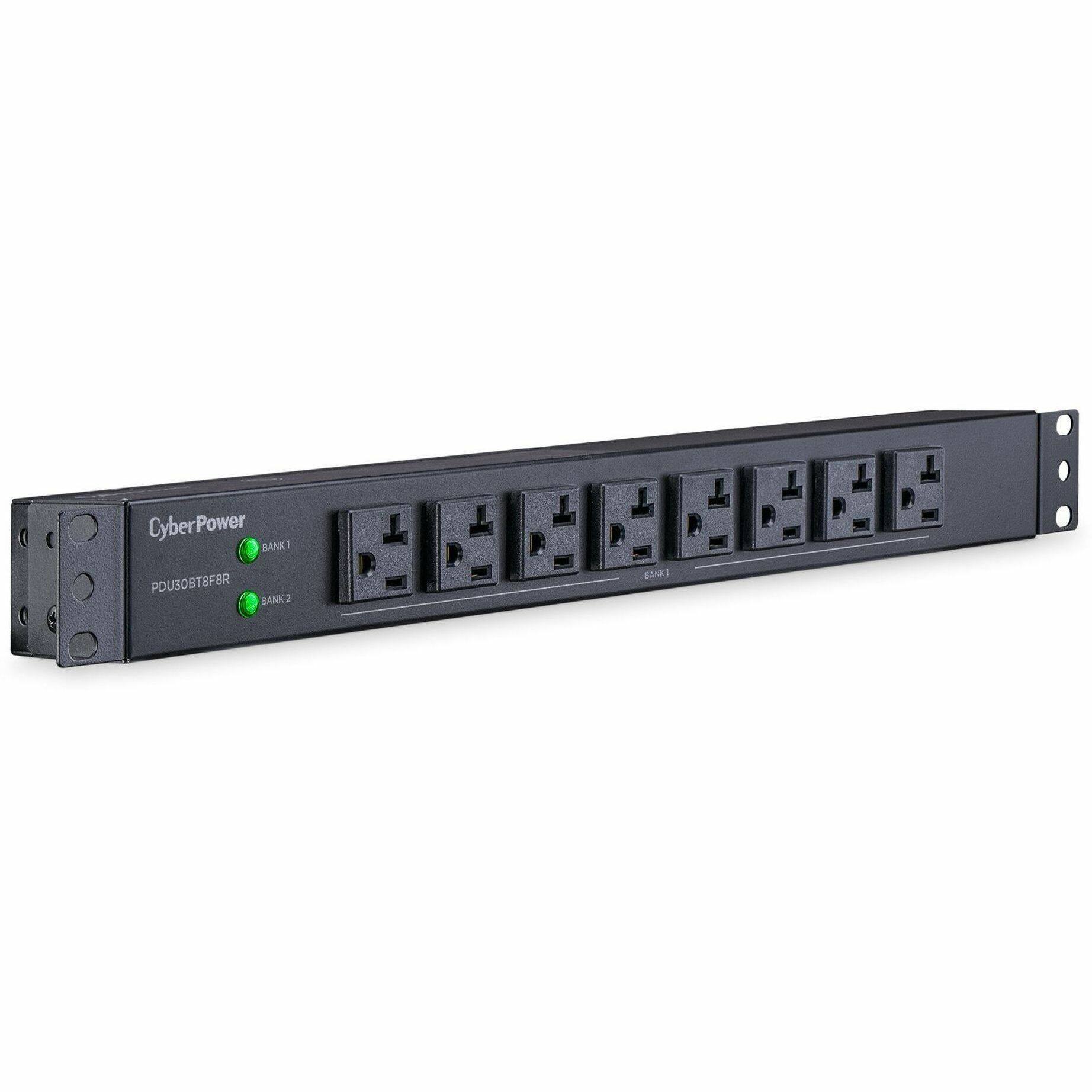 CyberPower BANK1 PDU30BT8F8R BANK2