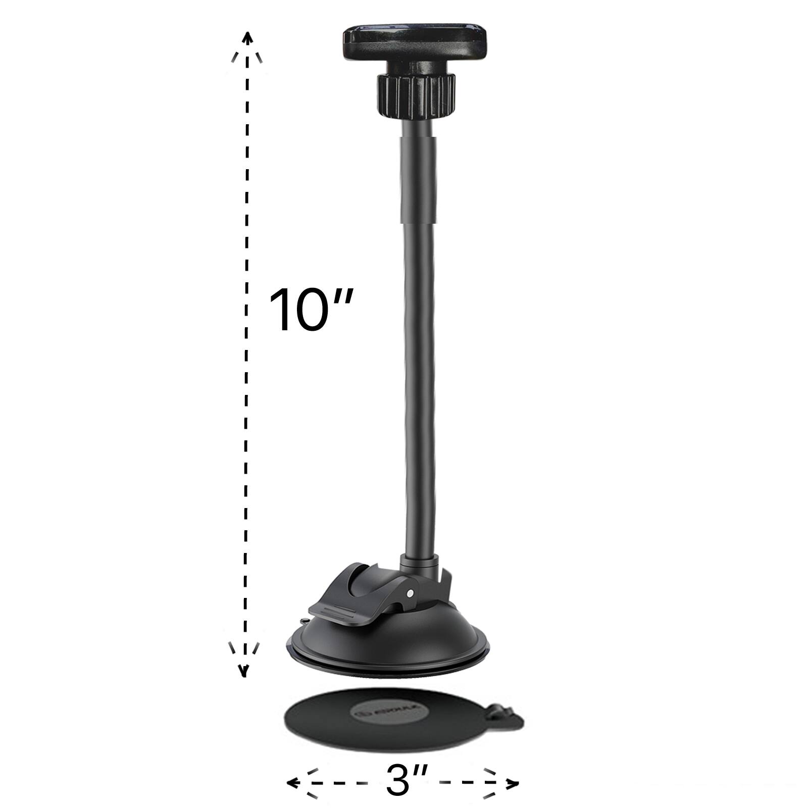 Left. Esoulk - Universal Flexible Long Neck Car Dashboard Magnetic Phone Holder Mount for iPhone Samsung - Black.