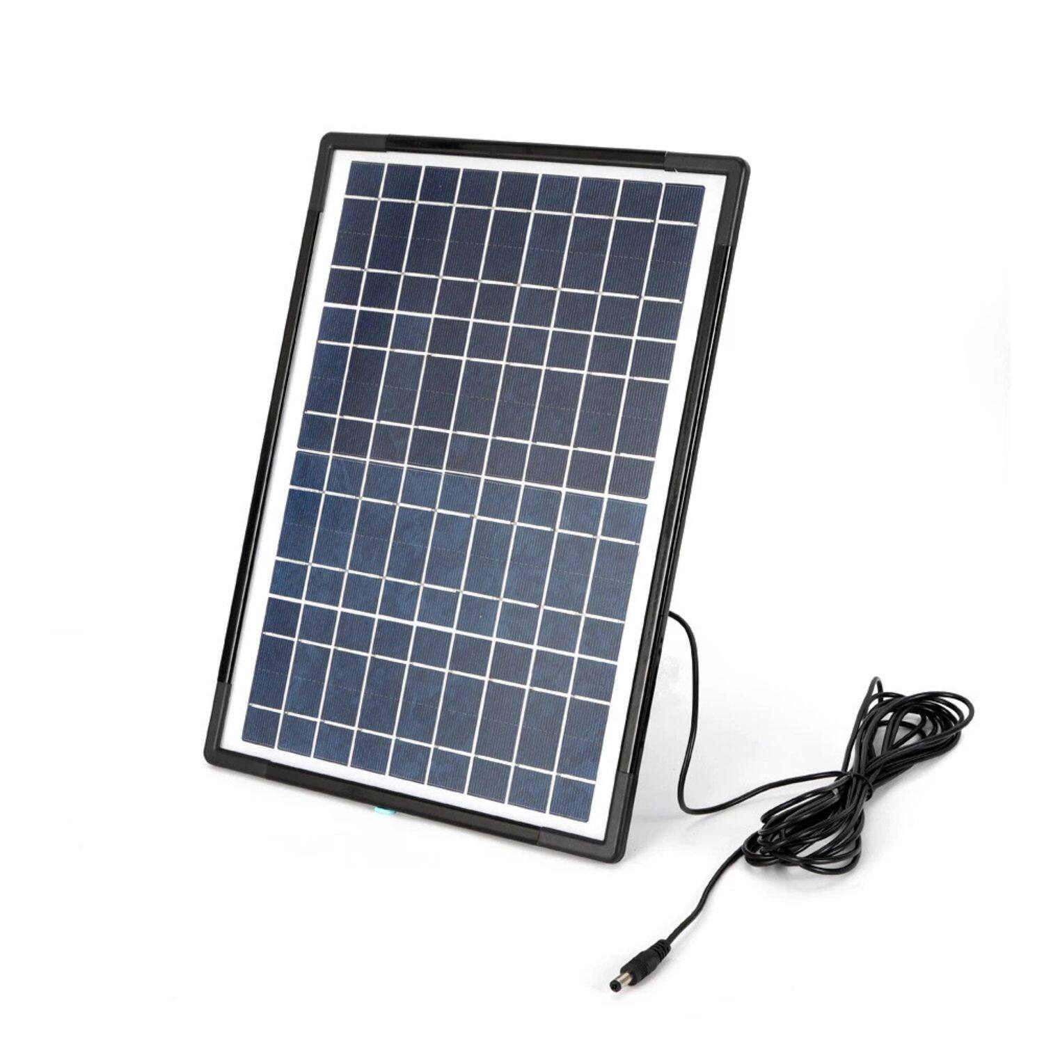 Left. Home Collection - Solar Panel Power Generator Kit – Portable Battery Pack Station with 4 LED Bulbs.