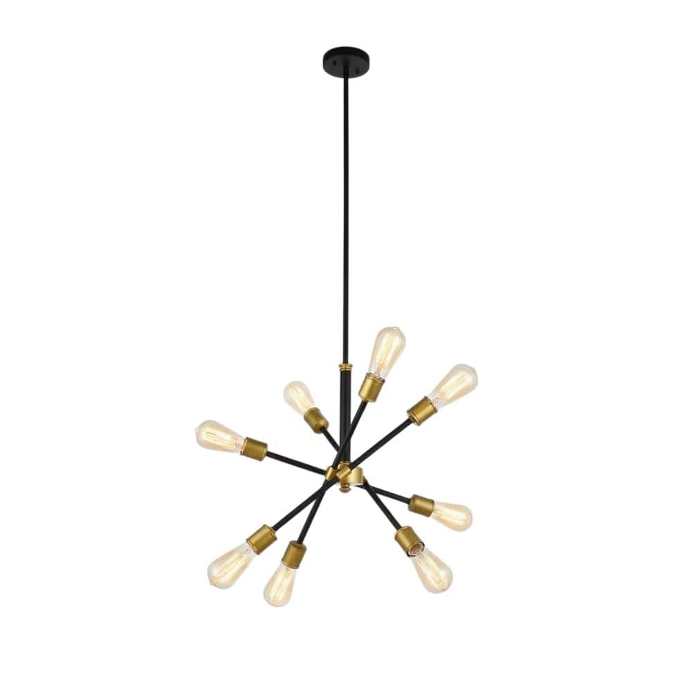 Living District - Axel 6 Lights Black Pendant - Black And Brass price history on PriceWatchPro