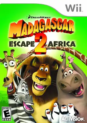 Wii
DreamWorks Madagascar Escape 2 Africa
Everyone E
ESRB
Activision - E (Everyone)