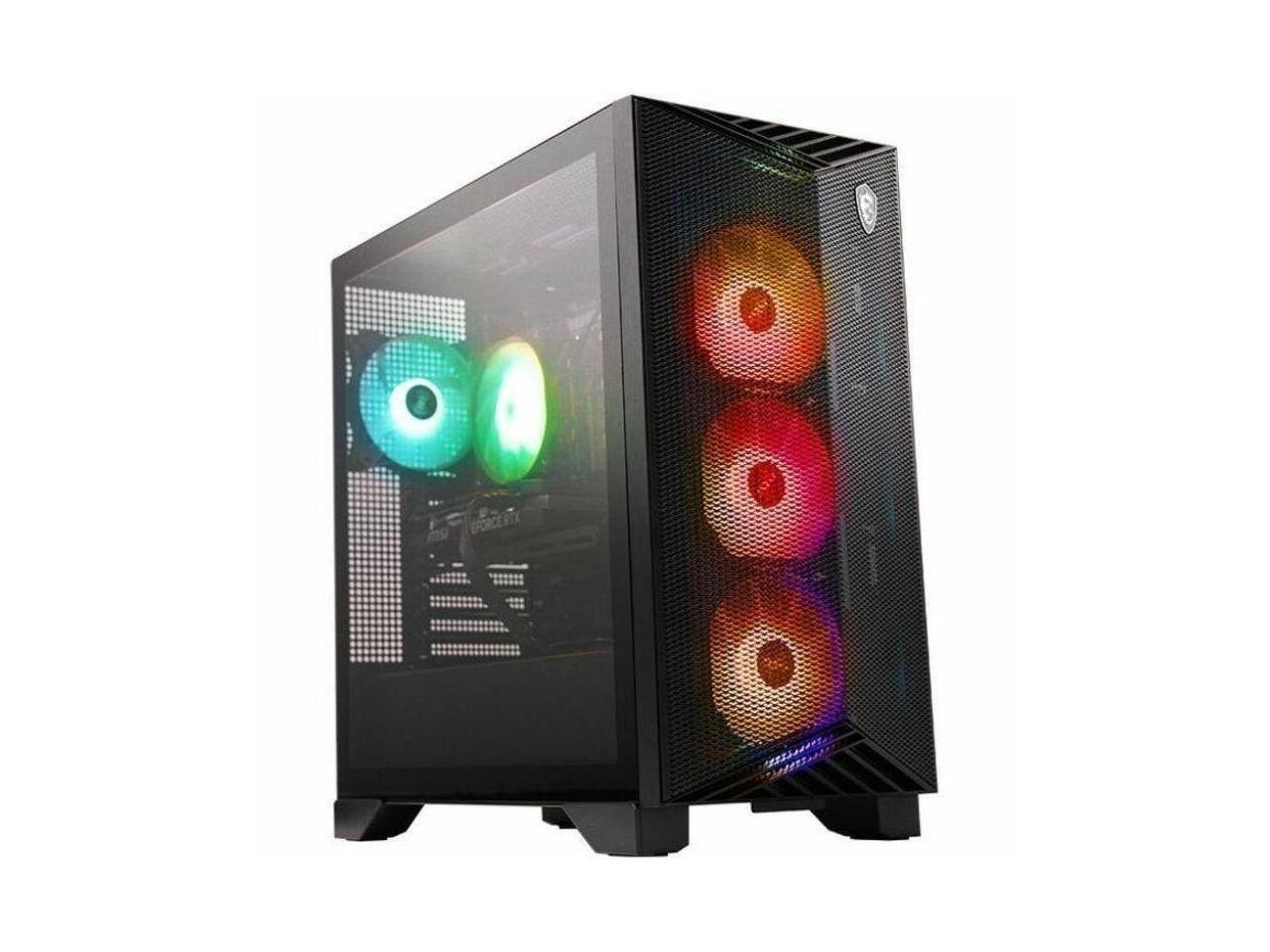 Alt View 5. MSI - MSI Aegis R2 C14NVV9-1440US - i9-14900F, 32GB, 1TB SSD, RTX 5080, Win 11 Pro - Black.