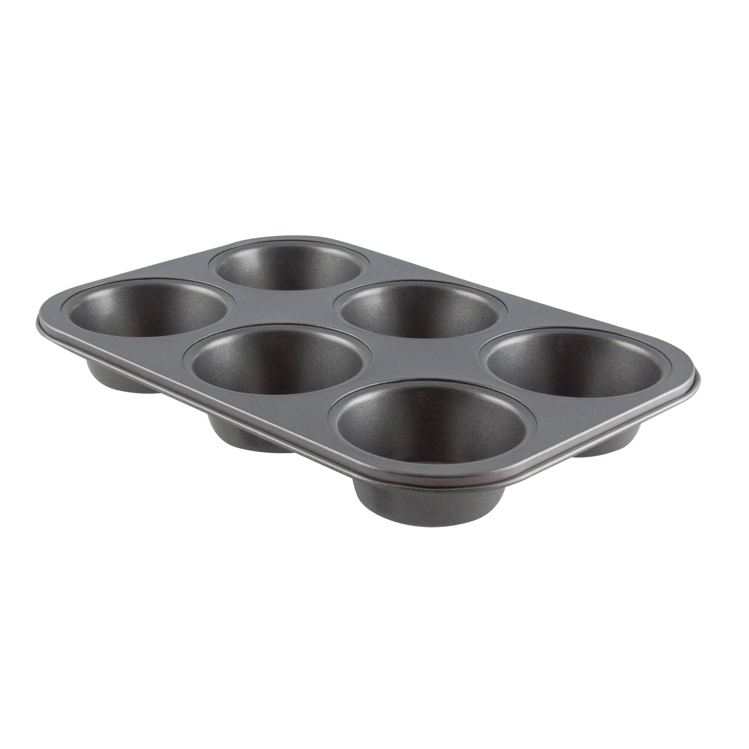 Alt View 1. Range Kleen - Range Kleen B29JM Nonstick Jumbo Muffin and Cupcake Pan, 6 Cup - Alluring grey color.