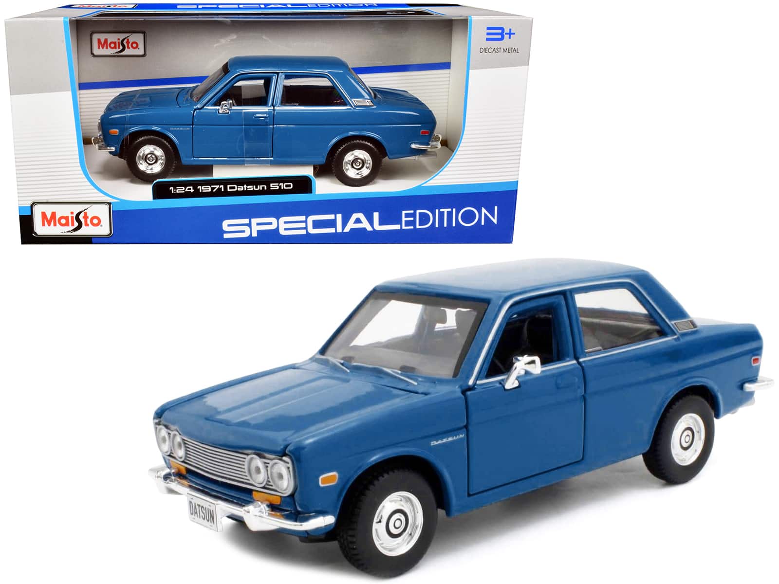 "1971 Datsun 510 Blue ""Special Edition"" 1/24 Diecast Model Car by Maisto" price history on PriceWatchPro