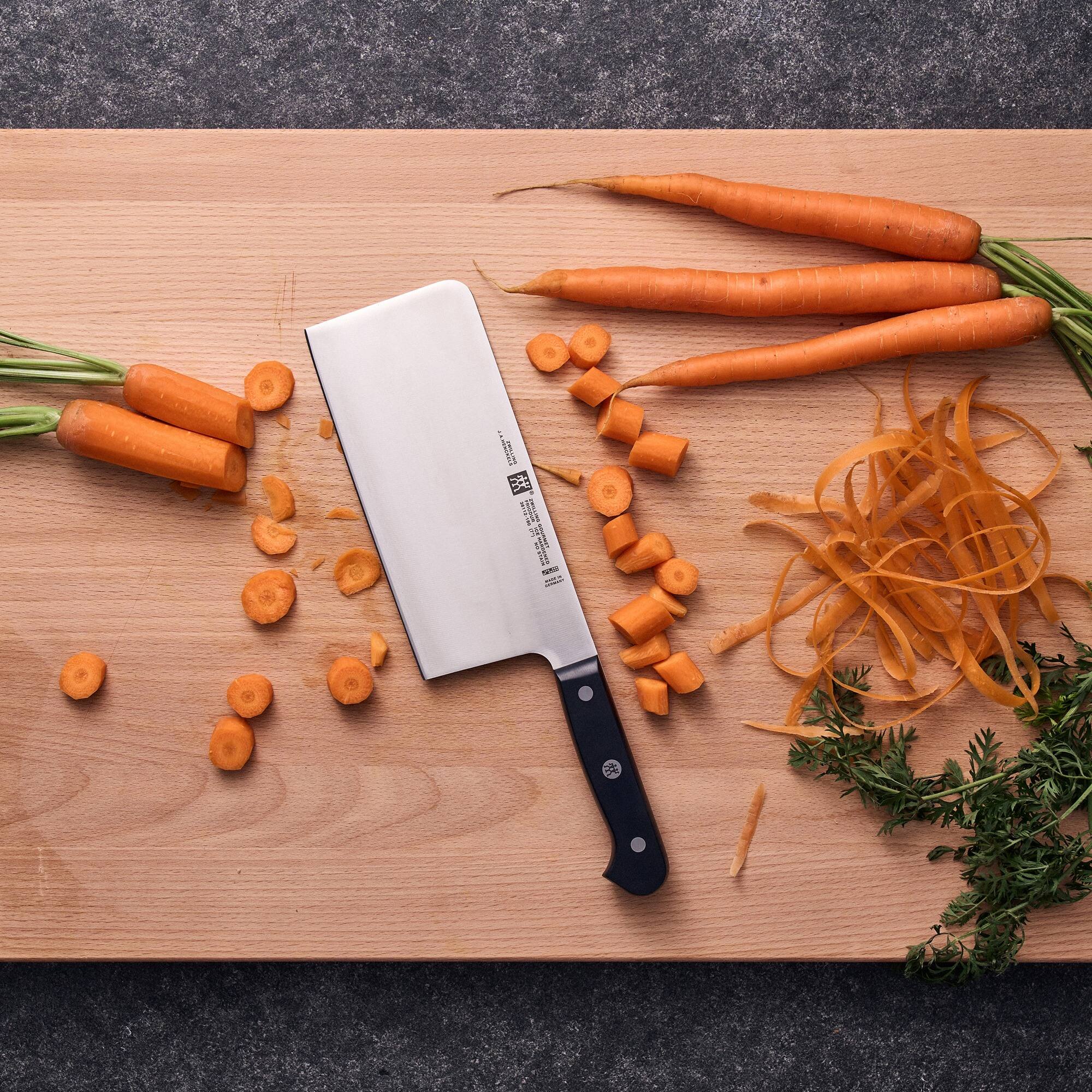 Alt View 1. ZWILLING - ZWILLING Gourmet 7-inch Chinese Chef's Knife/Vegetable Cleaver - Stainless Steel.