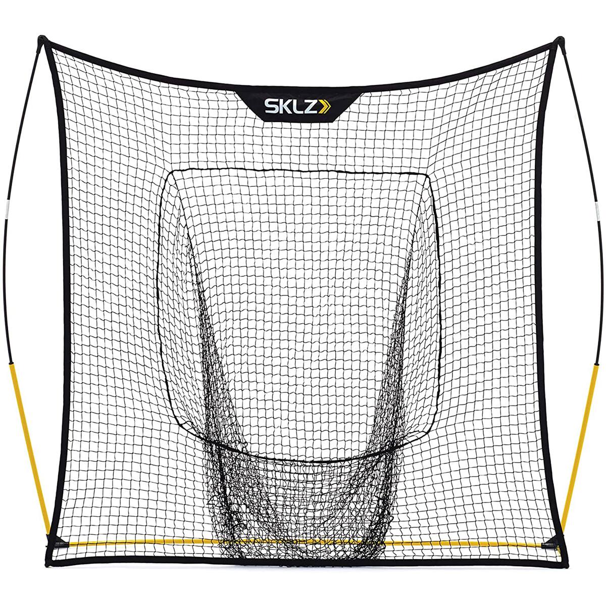 Front. SKLZ - SKLZ Quickster Baseball and Softball Vault Net - Black - Black.
