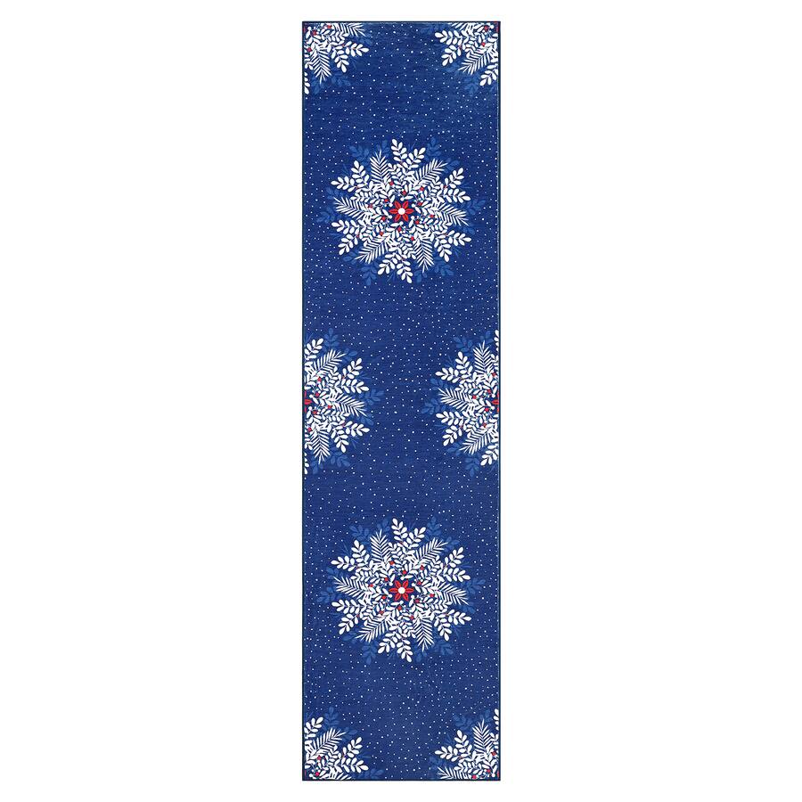 Acekool Christmas 2x6 Snowflake Washable Runners for Hallways Non Slip ...