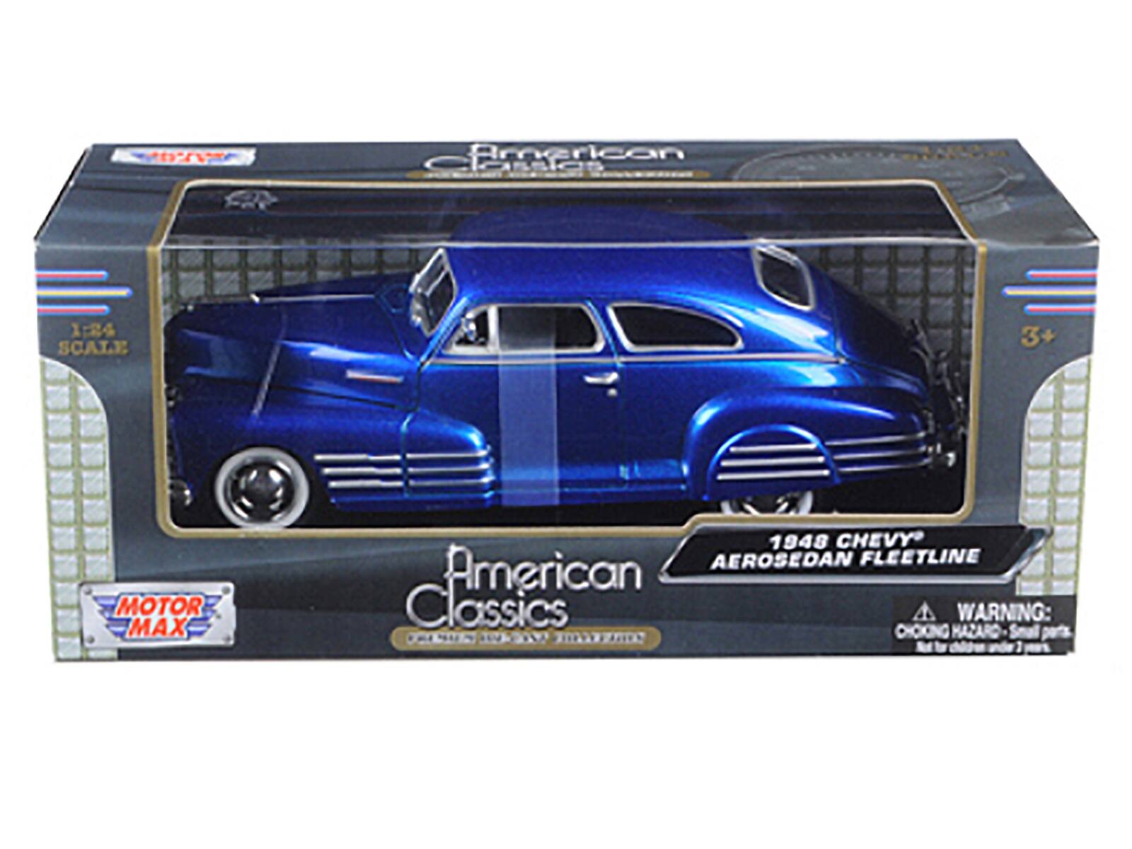 American Classics 1:64 SCALE 3+ MOTOR MAX 1948 CHEVY AEROSEDAN FLEETLINE American Classics WARNING: CHOKING HAZARD