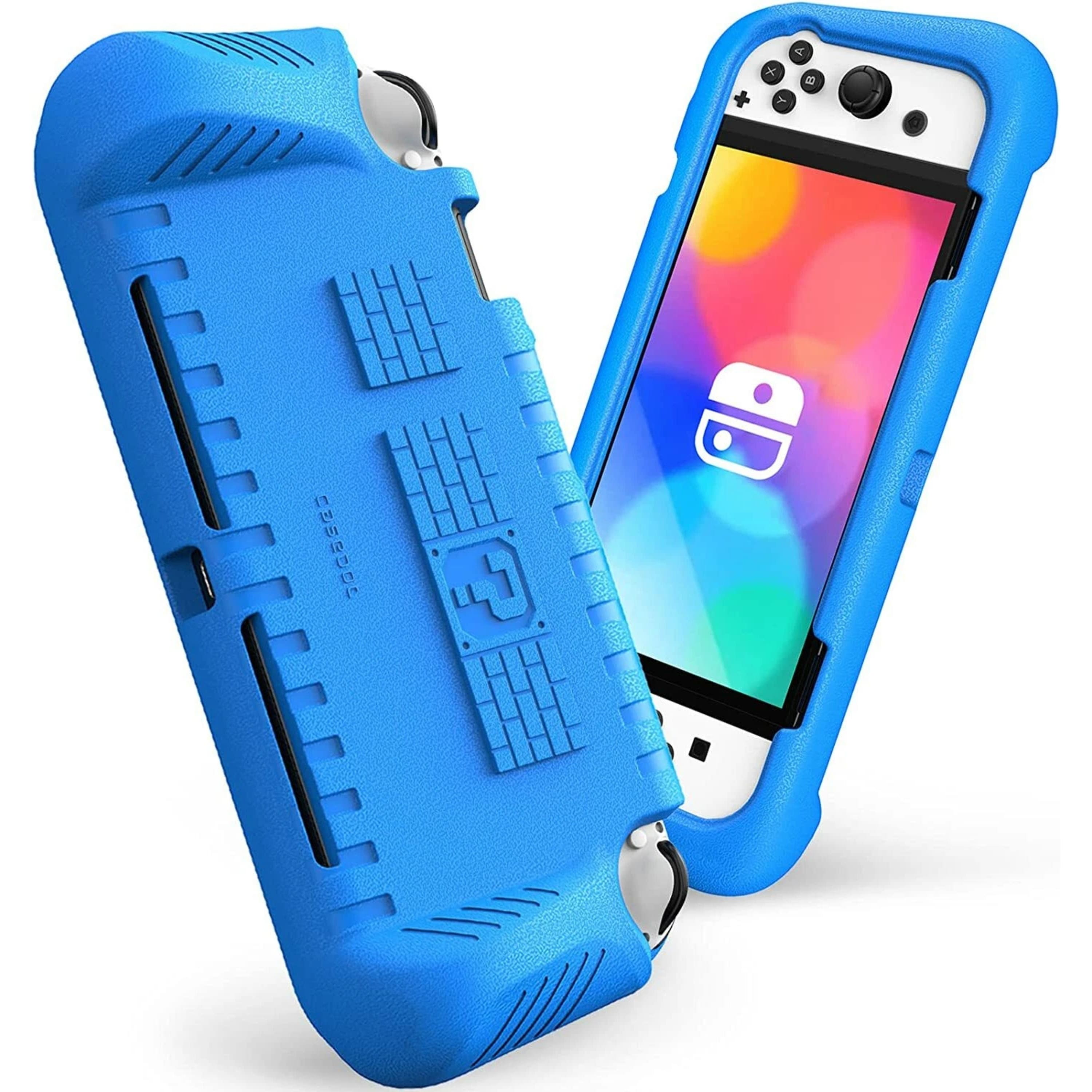 Kitcheniva - Soft Silicone Kids Case For Nintendo Switch OLED Model 2021 Shockproof Cover - Blue