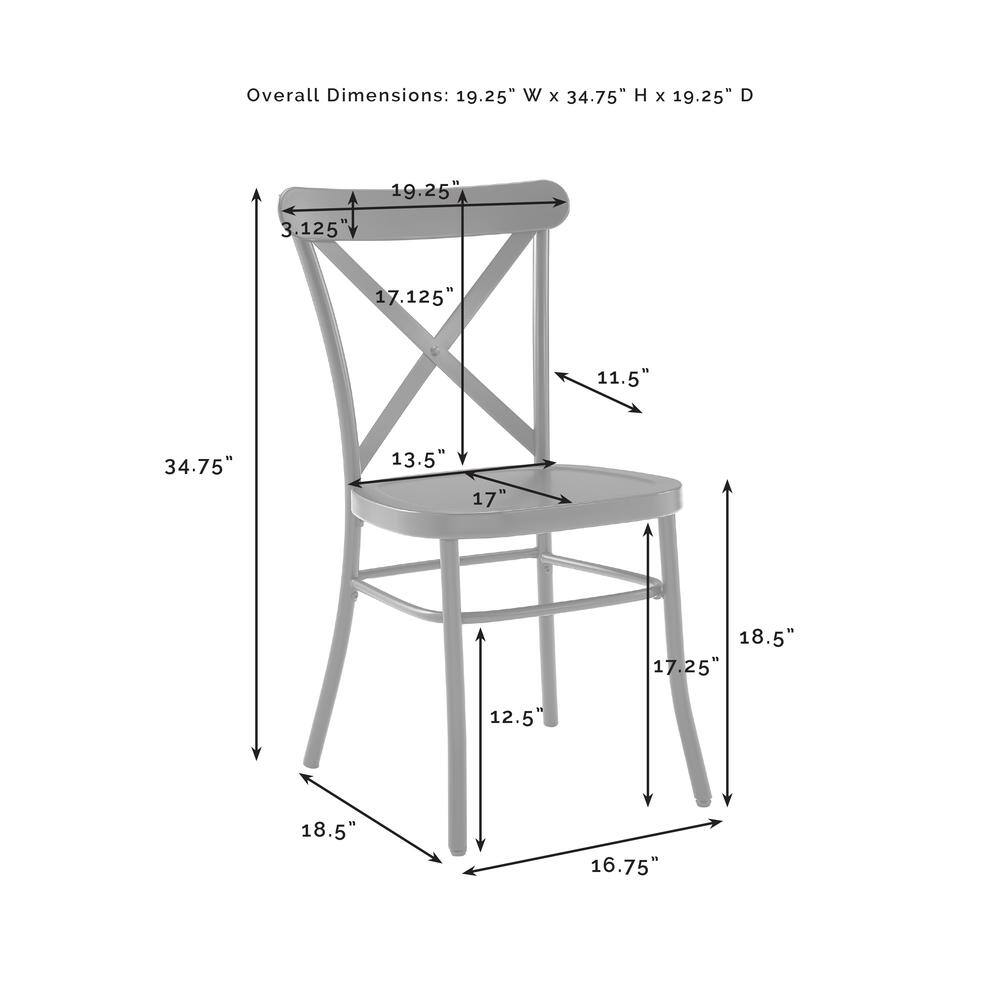 Overall Dimensions: 19.25" W x 34.75" H x 19.25" D

- Seat Height: 17"
- Seat Depth: 17.125"
- Seat Width: 19.25"
- Back Height: 34.75"
- Back Width: 19.25"
- Armrest Height: 17.125"
- Armrest Width: 11.5"
- Leg Width: 18.5"
- Leg Depth: 16.75"
- Leg Height: 18.5"
- Footrest Width: 17.25"
- Footrest Depth: 12.5"