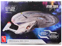 AMT - Skill 2 Model Kit U.S.S. Enterprise NCC-1701-E Space Ship "Star Trek: First Contact" (1996) Movie 1/1400 Scale - Multi