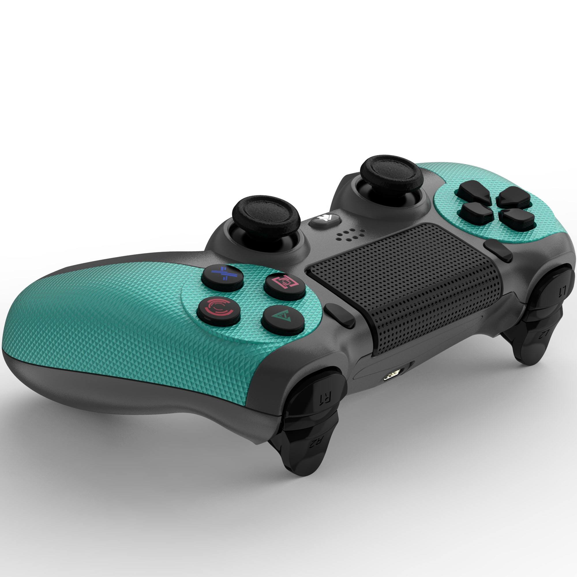 Alt View 3. YONWAY - Wireless Controller, Playstation 4 Remote Game Joystick with Six-Axis Vibration Sensation and Anti-Slip Handle - Light green.