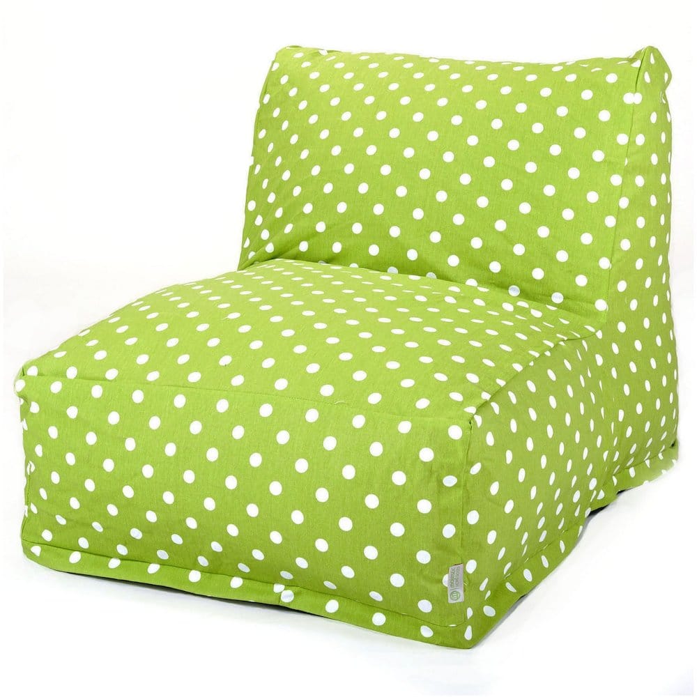 Majestic Home - Chair Lounger Polka Dot (Small) Lime - Green