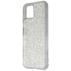 Front. Case-Mate - Case-Mate Twinkle Series Hybrid Case for Google Pixel 4 - Stardust / Clear - Clear.