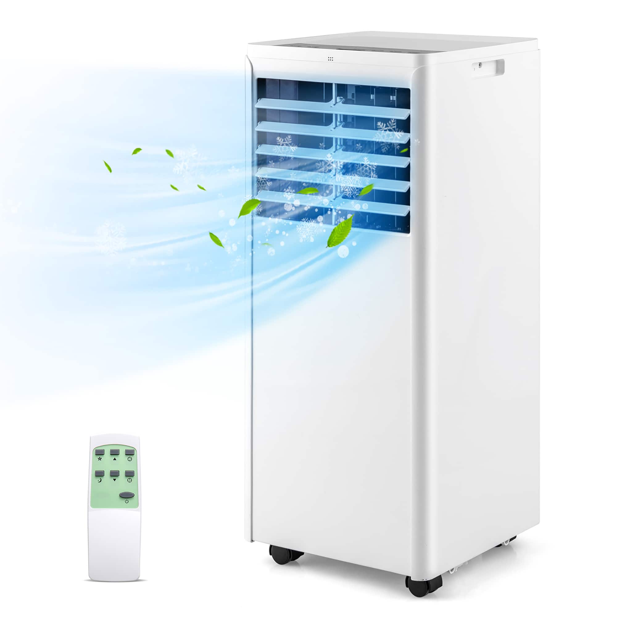 Gymax - 8000 BTU portable air conditioner air cooler portable ac portable ac unit floor air conditioner - White