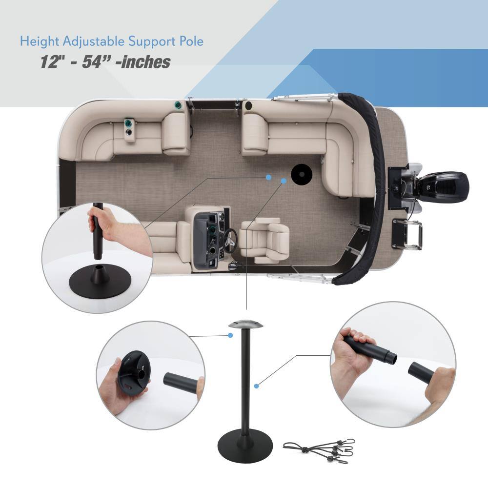 Height Adjustable Support Pole  
12" - 54" - inches