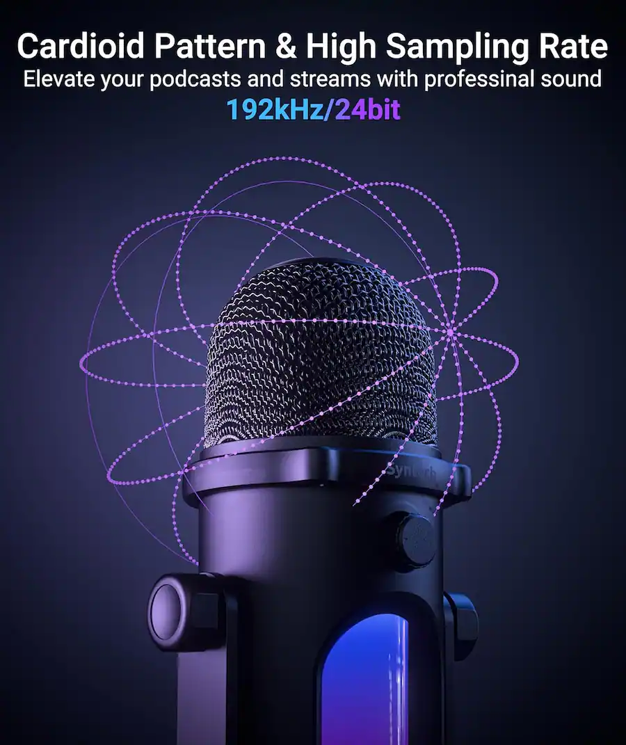 Syntech Gaming Microphone for PC, USB Mic for Streaming, Podcast ...