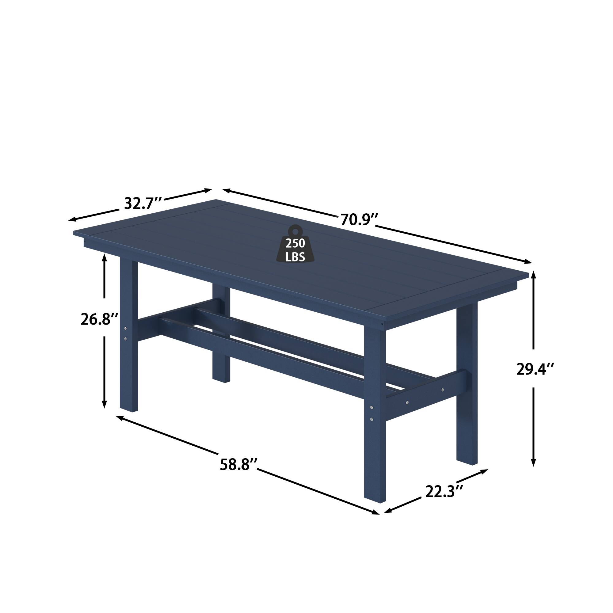 32.7" 70.9" 250 LBS 26.8" 29.4" 58.8" 22.3"
