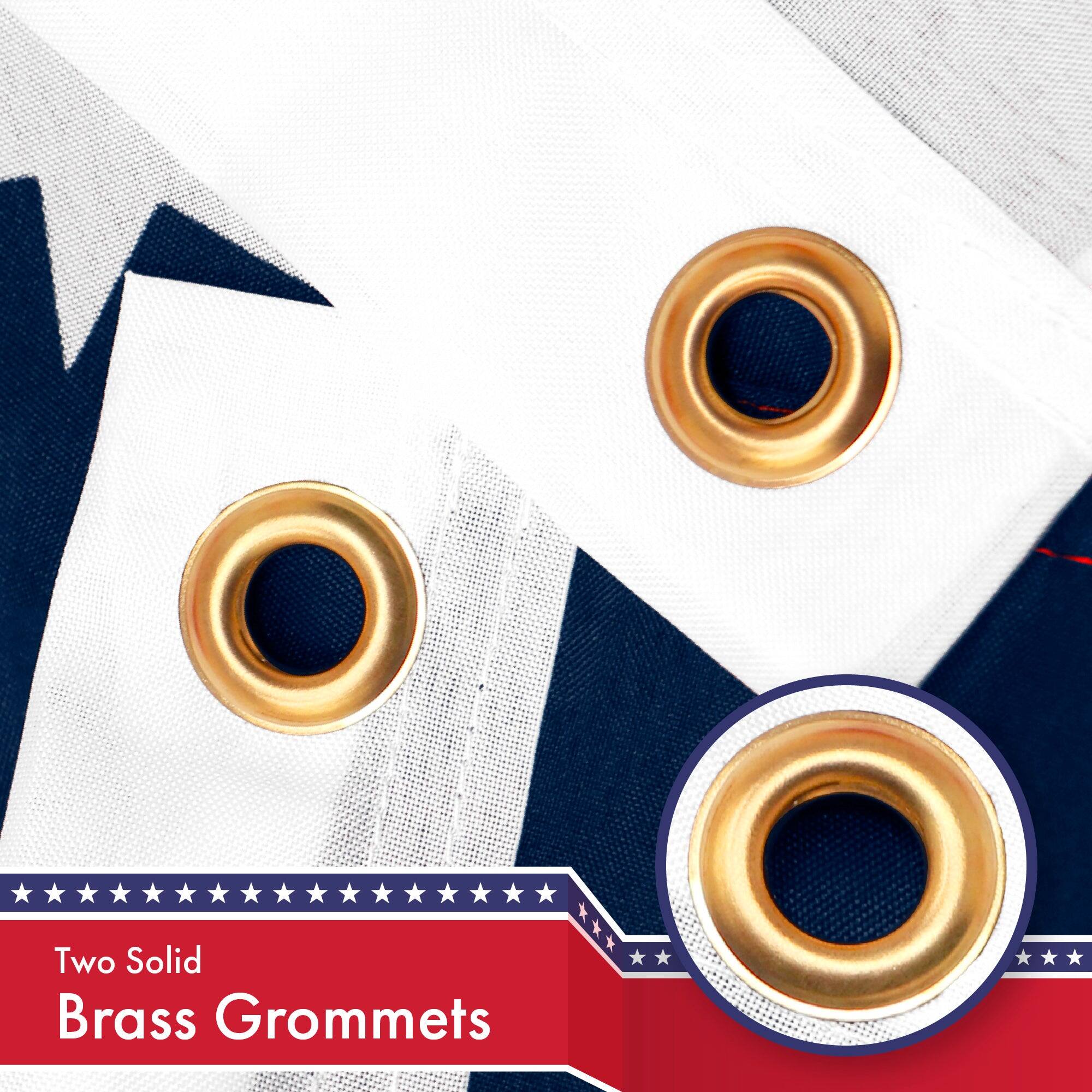Two Solid Brass Grommets