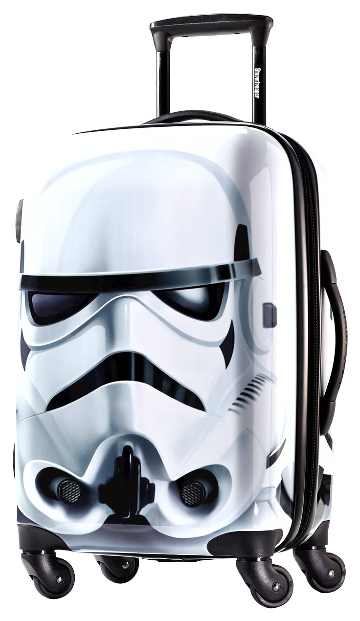 American Tourister - Star Wars Stormtrooper 21" Spinner Hardside Upright Suitcase - Black/White