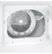 Alt View Zoom 14. GE - 7.2 Cu. Ft. 4-Cycle High-Efficiency Gas Dryer - White with silver backsplash.