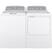 Alt View 17. GE - 7.2 Cu. Ft. 4-Cycle High-Efficiency Gas Dryer - White on White with Silver.