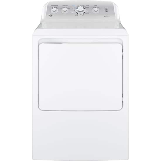 Ge 6 2 Cu Ft 120 Volt White Gas Vented Dryer Gtx33gaskww The Home Depot
