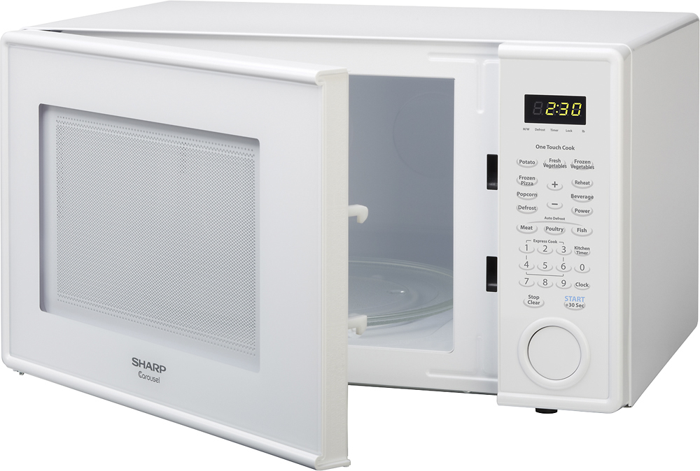 Best Buy: Sharp 1.1 Cu. Ft. Mid-Size Microwave White R309YW