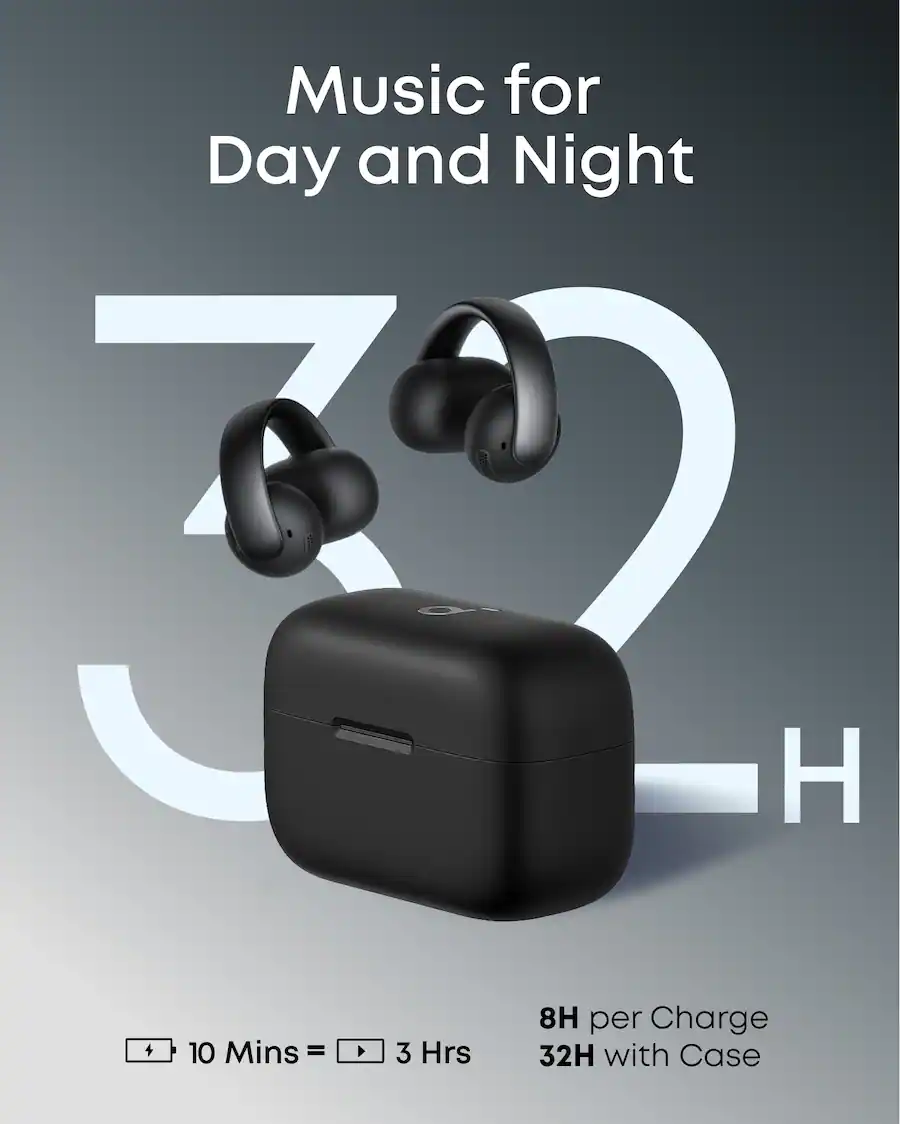 Música para el día y la noche 30H 10 minutos = 3 horas 8H por carga 32H con estuche