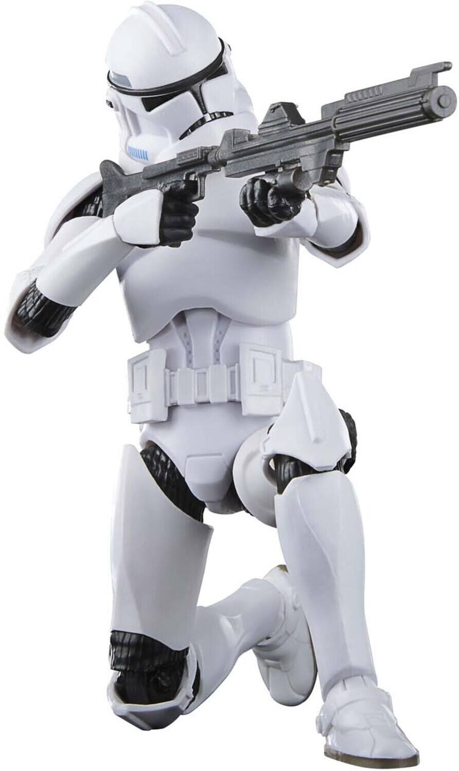 Alt View 4. Hasbro - Hasbro Collectibles - Star Wars: The Clone Wars - Black Series - Phase II Clone Trooper Action - COLLECTIBLES - Multicolor.