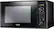 Left. Sharp - 1.1 Cu. Ft. Mid-Size Microwave - Black.