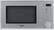 Front. Sharp - 1.1 Cu. Ft. Mid-Size Microwave - Silver.