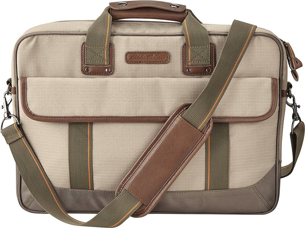 Best Buy Eddie Bauer Sportshop Collection Laptop Briefcase Tan