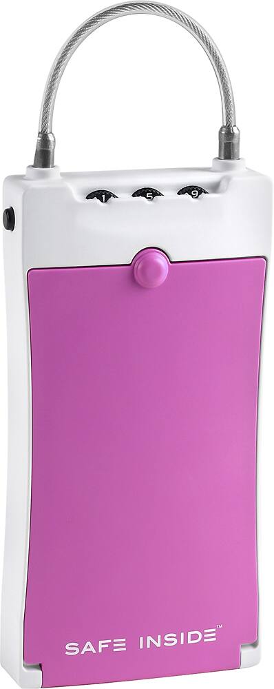 Angle. Safe Inside - Portable Security Case - Pink.