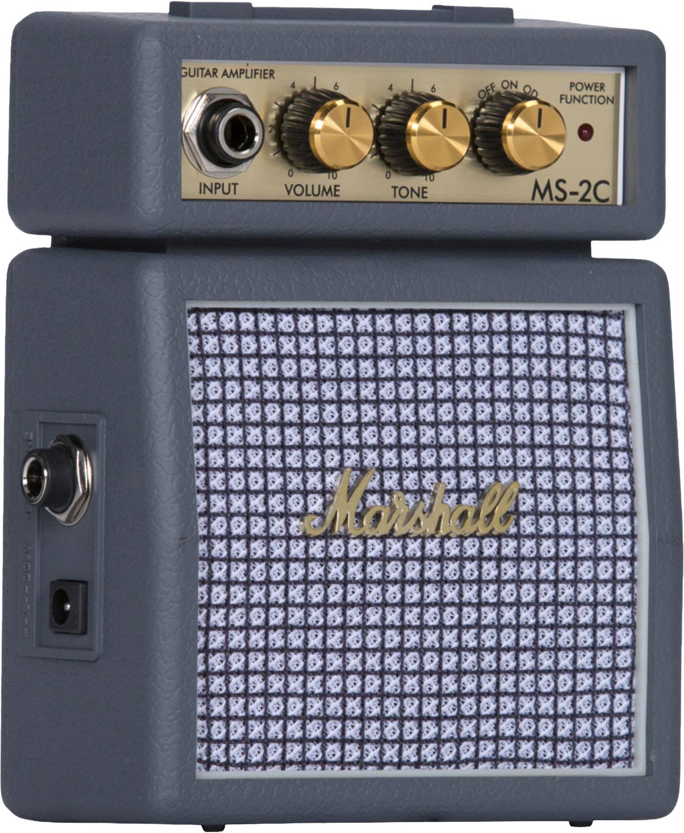 GUITAR AMPLIFIER  
INPUT  
VOLUME  
TONE  
POWER FUNCTION  
ON/OFF  
OD  
MS-2C  
Marshall
