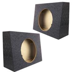 Front. QPower - Q Power 12-Inch Sealed Slim Shallow Truck Subwooofer Box Enclosure (2 Pack).