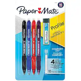 Paper Mate - Profile Mech Mechanical Pencil, 0.7mm, #2 Medium Lead, 4/Pack