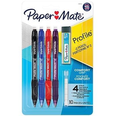 Paper Mate
Profile
Comfort
0.7mm
4 PENCILS
1 lead set/ensemble de mines
10 PIECES/UNITS