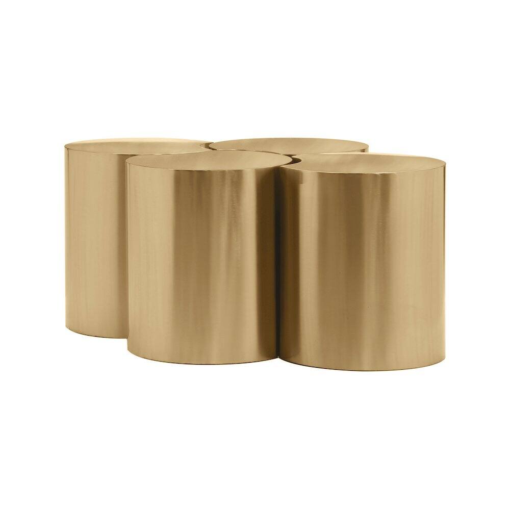 Alt View 1. Meridian Furniture - Dimple Gold Coffee Table - Gold.