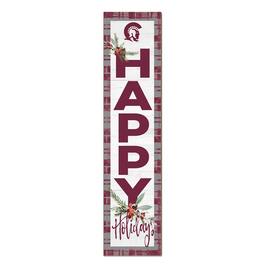 Jardine - Arkansas Little Rock Trojans 12'' x 48'' Outdoor Merry Christmas Leaner - White