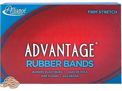 Alliance Rubber Company  
Firm Stretch  

Advantage® Rubber Bands  
Bands Élastiques | Ligas de Hule  
One Pound | 454 Grams