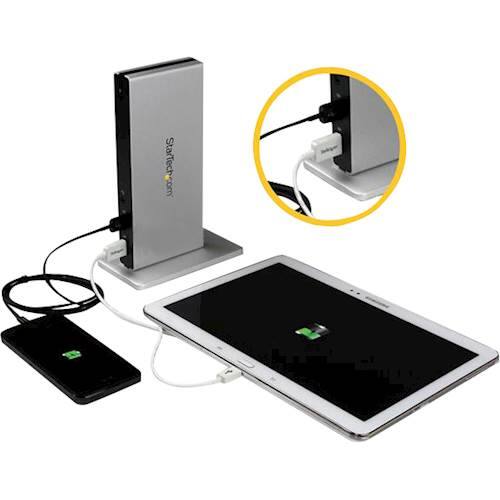 Alt View 14. StarTech.com - DVI Dual-Monitor USB 3.0 Docking Station - Black / Silver.