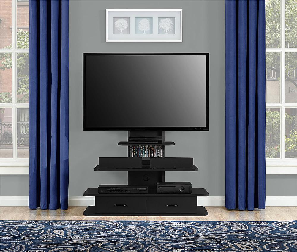 Angle View: Ameriwood Home - Galaxy TV Stand with Mount for TVs up to 70" - Black