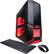 Angle Standard. CyberPowerPC - Gamer Xtreme Desktop - 8GB Memory - 1TB Hard Drive - Black, Red.