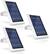 Front. Wasserstein - Mountable Solar Panels for Arlo Essential and Essential XL Spotlight Security Cameras (3-Pack) - White.