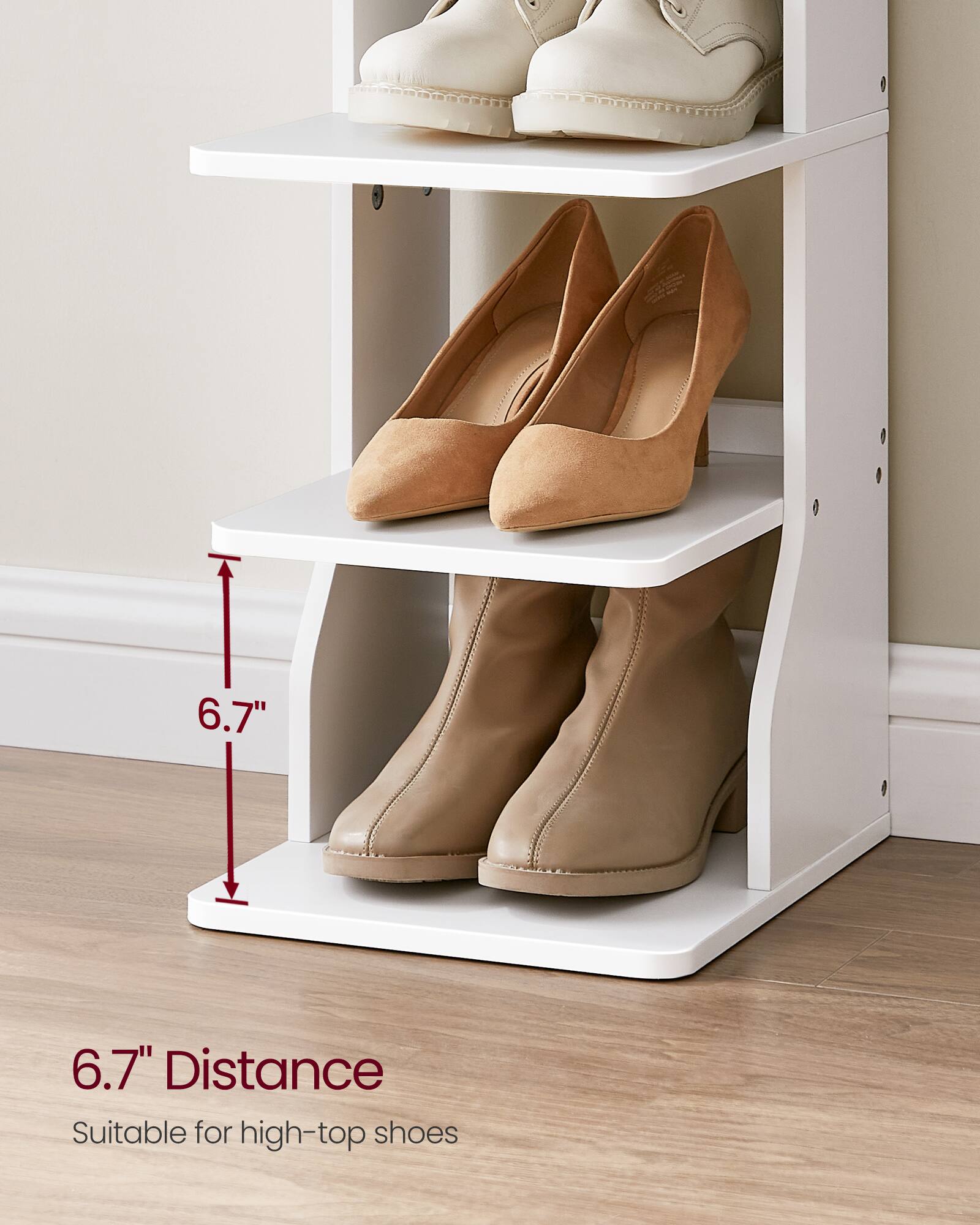 6.7" Distance  
Suitable for high-top shoes